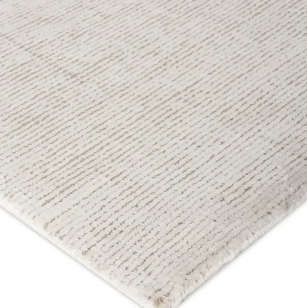 Duo hand-loomed Rug, White/Beige
