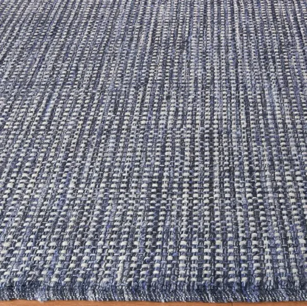 Ferrus handwoven flat-weave Rug, Blue/Ivory