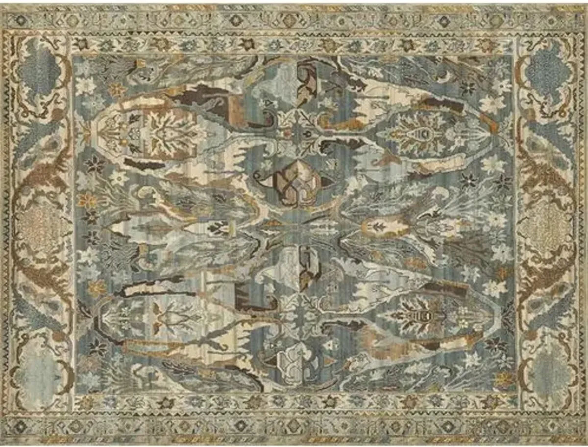 Jurassic hand-knotted Rug - Gray/Light Blue - Exquisite Rugs - Gray