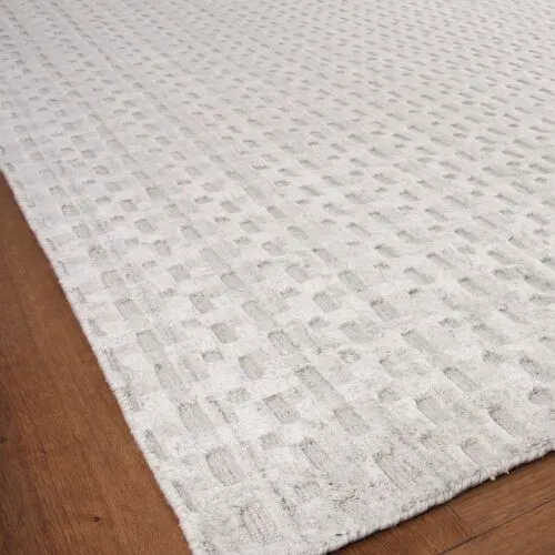 Monroe Silk hand-loomed Rug - Ivory - Exquisite Rugs - Handcrafted - Ivory