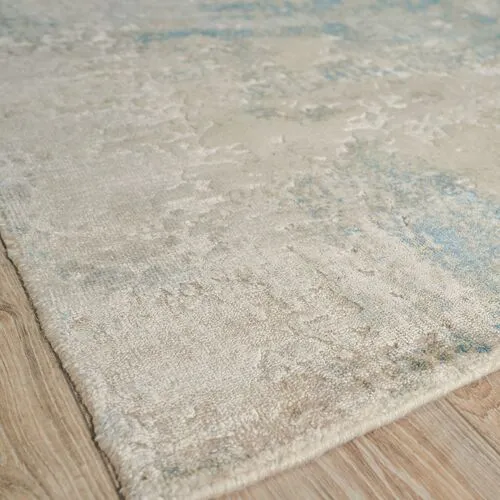 Reflections Bamboo hand-loomed Rug - Gray/Blue - Exquisite Rugs - Handcrafted - Blue