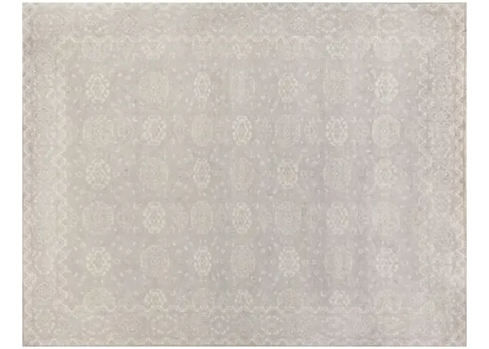 Restoration hand-knotted Rug - Light Blue/Beige - Exquisite Rugs - Beige