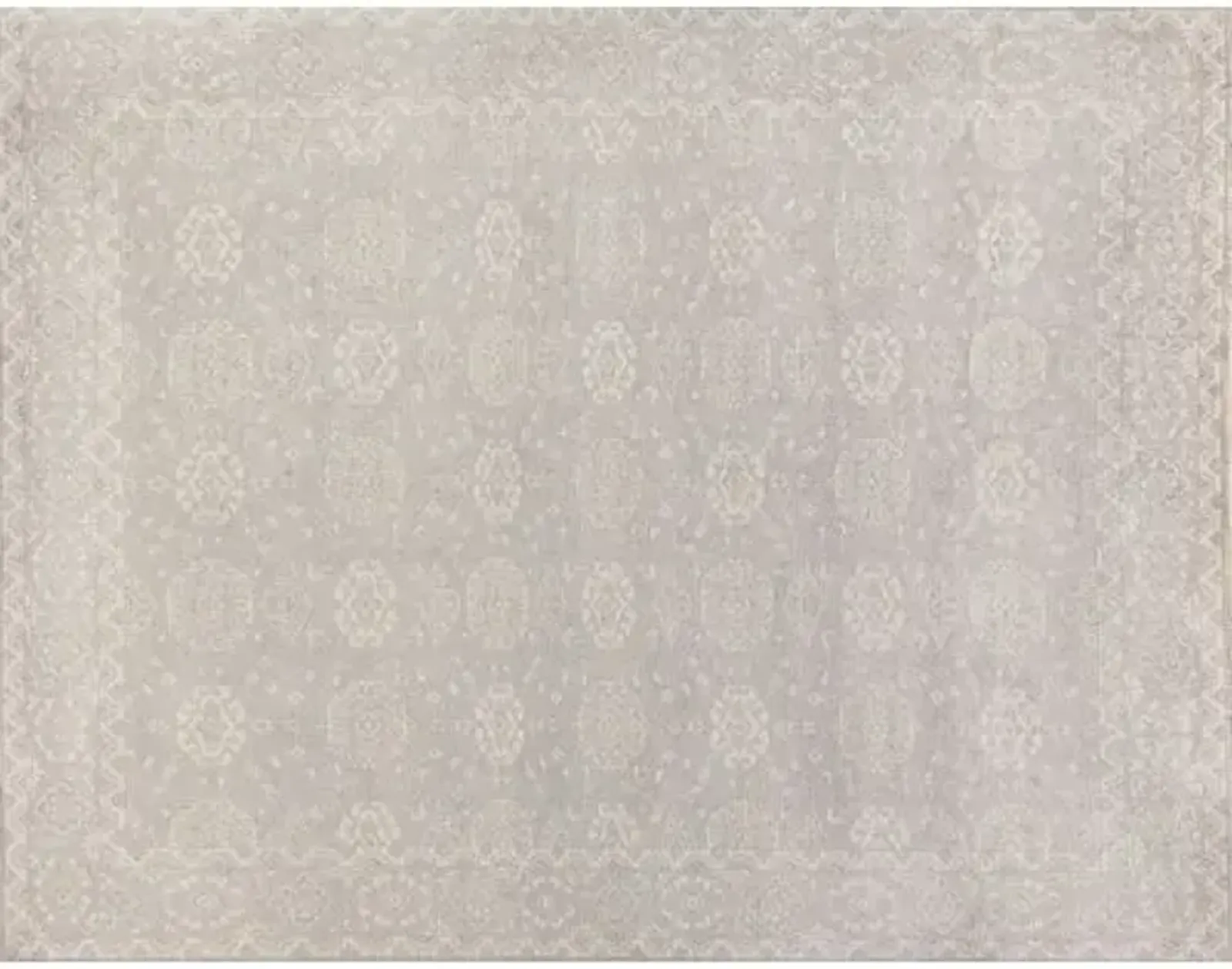 Restoration hand-knotted Rug - Light Blue/Beige - Exquisite Rugs - Beige