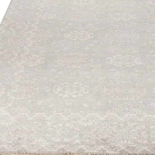 Restoration hand-knotted Rug - Light Blue/Beige - Exquisite Rugs - Beige