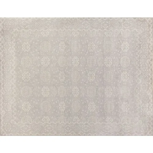 Restoration hand-knotted Rug - Light Blue/Beige - Exquisite Rugs - Beige