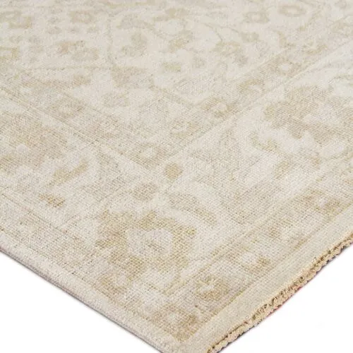 Restoration hand-knotted Rug - Beige/Gold - Exquisite Rugs - Beige