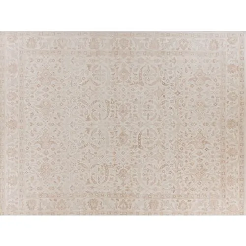 Restoration hand-knotted Rug - Beige/Gold - Exquisite Rugs - Beige