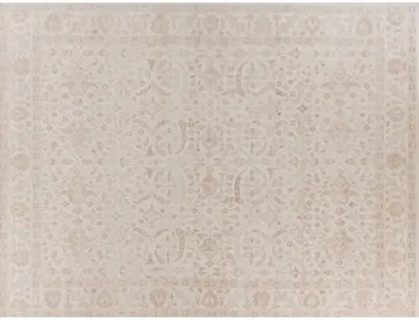 Restoration hand-knotted Rug - Beige/Gold - Exquisite Rugs - Beige