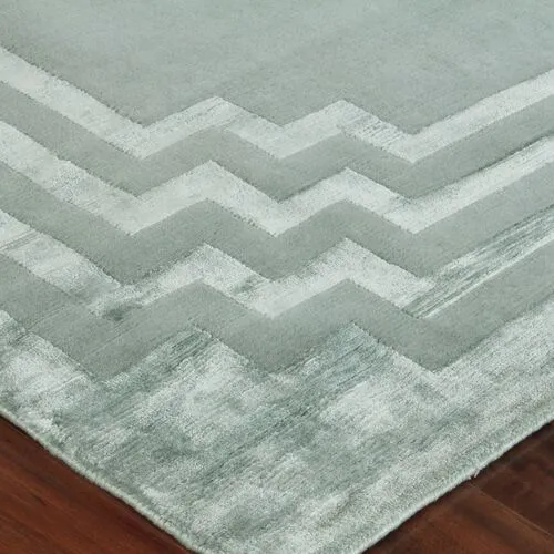 Vero hand-knotted Rug - Aqua/Blue - Exquisite Rugs - Blue