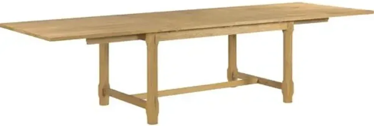 Forever Oak Extension Dining Table - Limewash - Lauren Liess