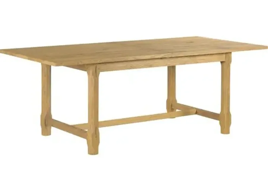 Forever Oak Extension Dining Table - Limewash - Lauren Liess