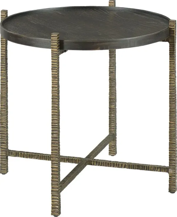 Gunner Side Table, Black/Bronze