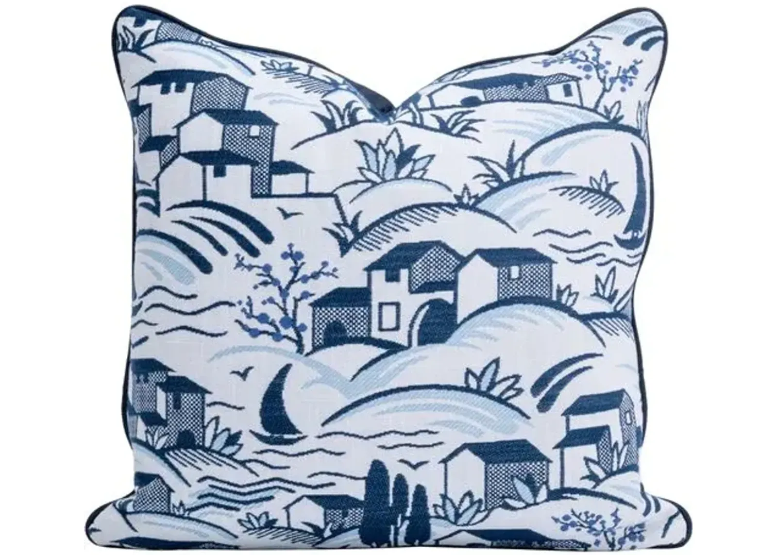 Harbor Outdoor Pillow - Blue