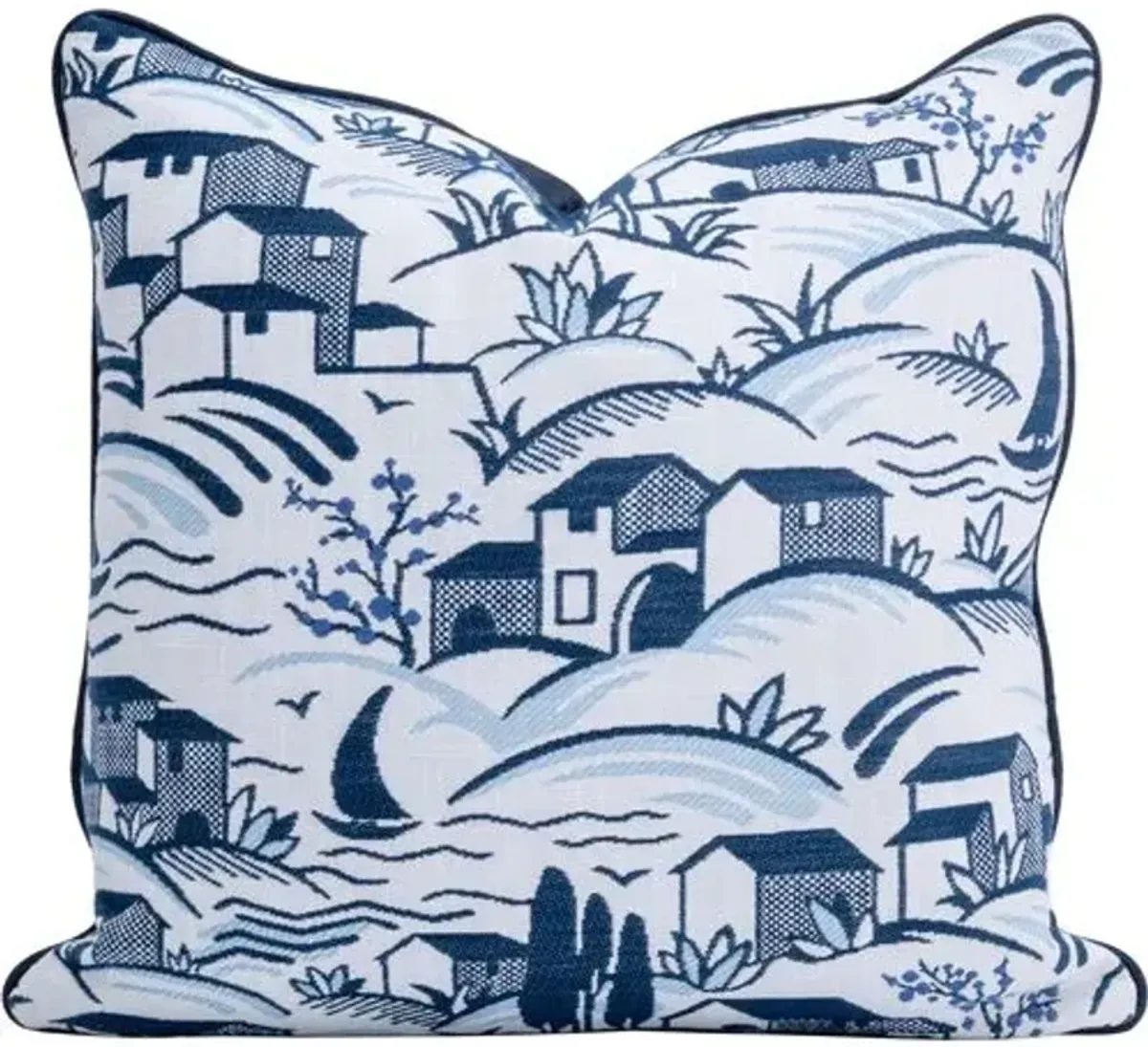 Harbor Outdoor Pillow - Blue