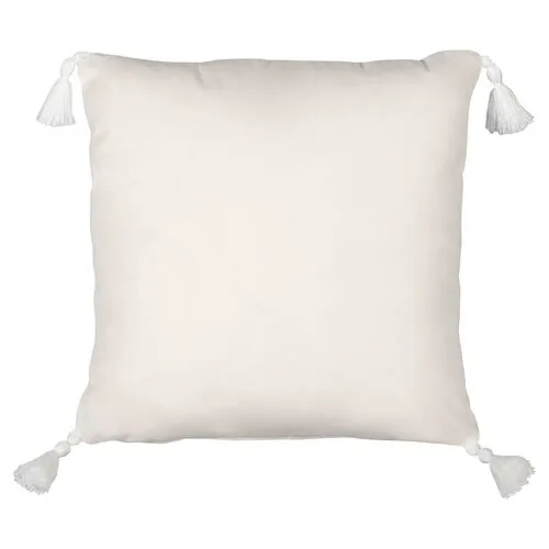 Scallop Outdoor Pillow - Aqua