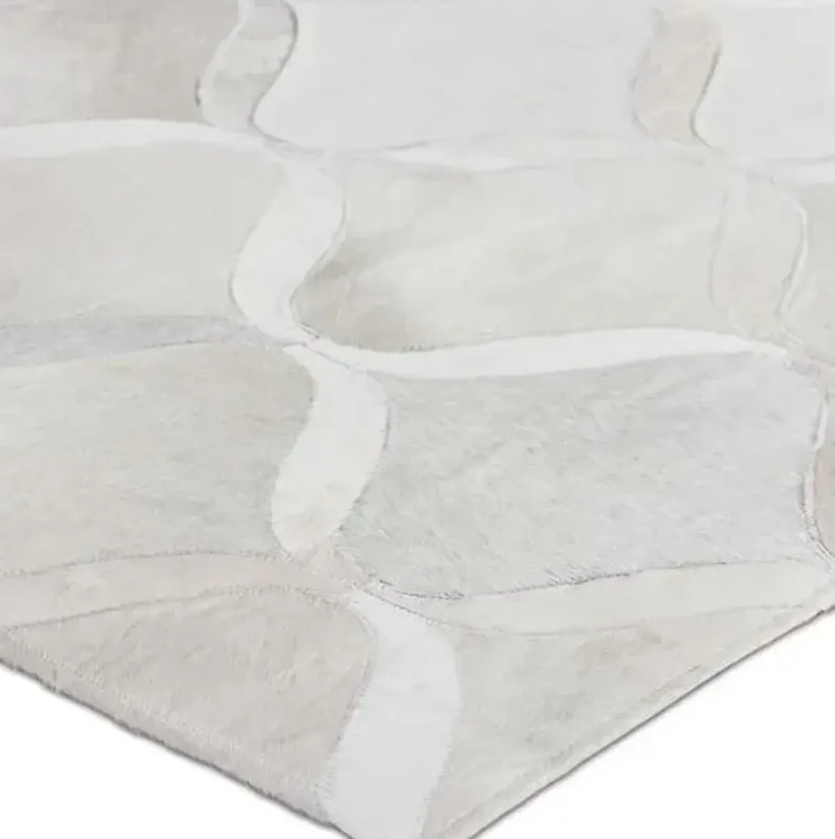 Natural Hide Cowhide hand-tufted Rug - Pearl - Exquisite Rugs - Handcrafted - Gray - Gray