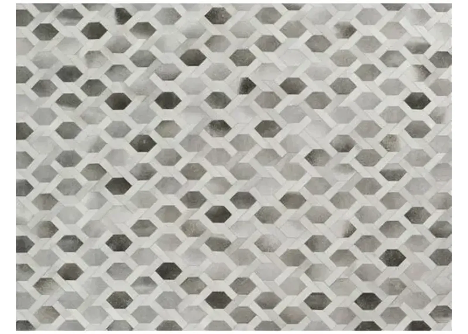 Natural Hide Cowhide hand-tufted Rug - Gray/Silver - Exquisite Rugs - Handcrafted - Gray