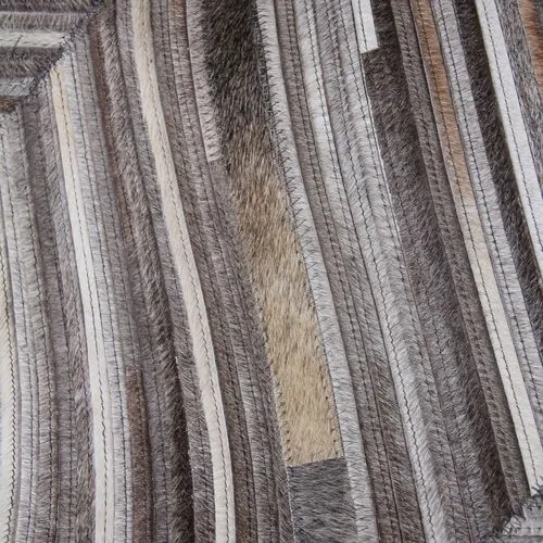 Natural Hide Cowhide hand-tufted Rug - Gray/Cream - Exquisite Rugs - Handcrafted - Gray