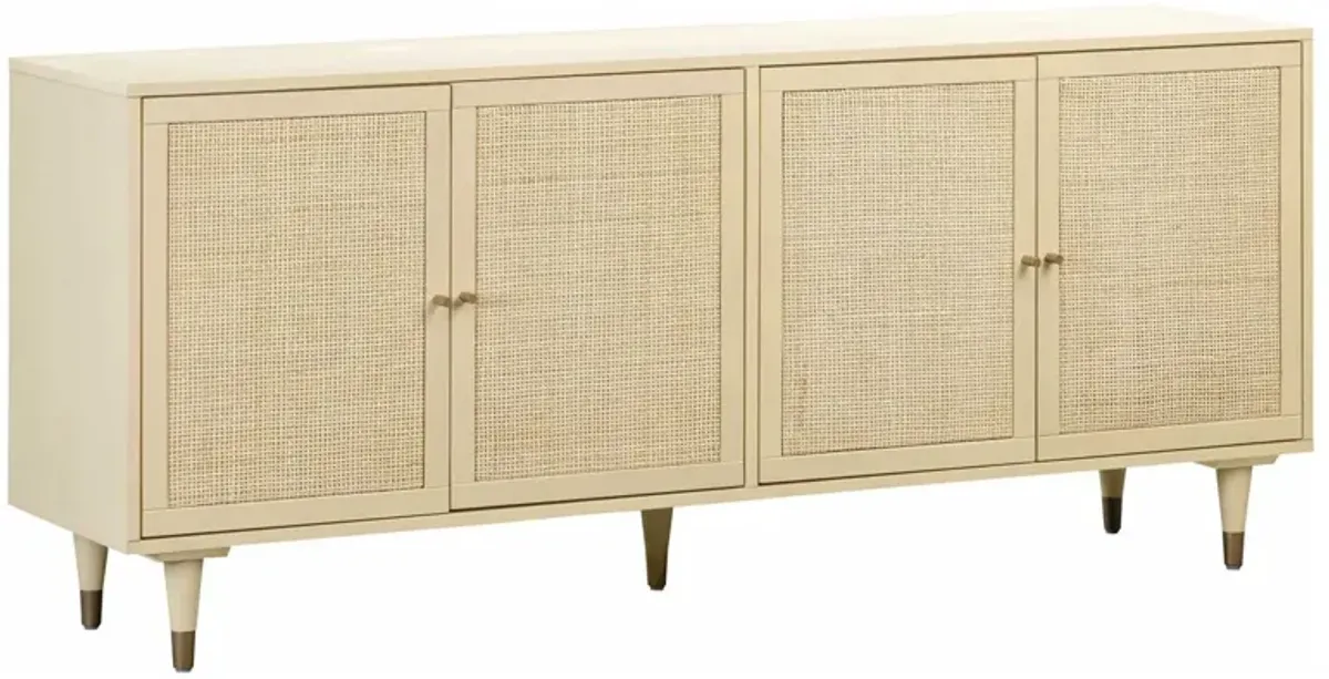 Wyatt Rattan Cane Sideboard, Cream