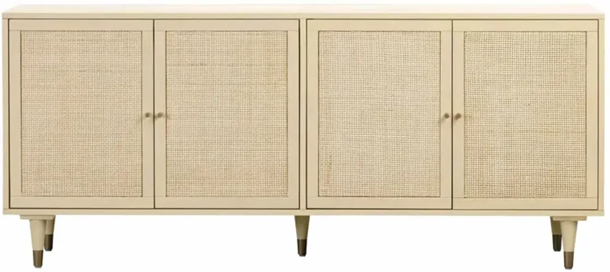 Wyatt Rattan Cane Sideboard, Cream