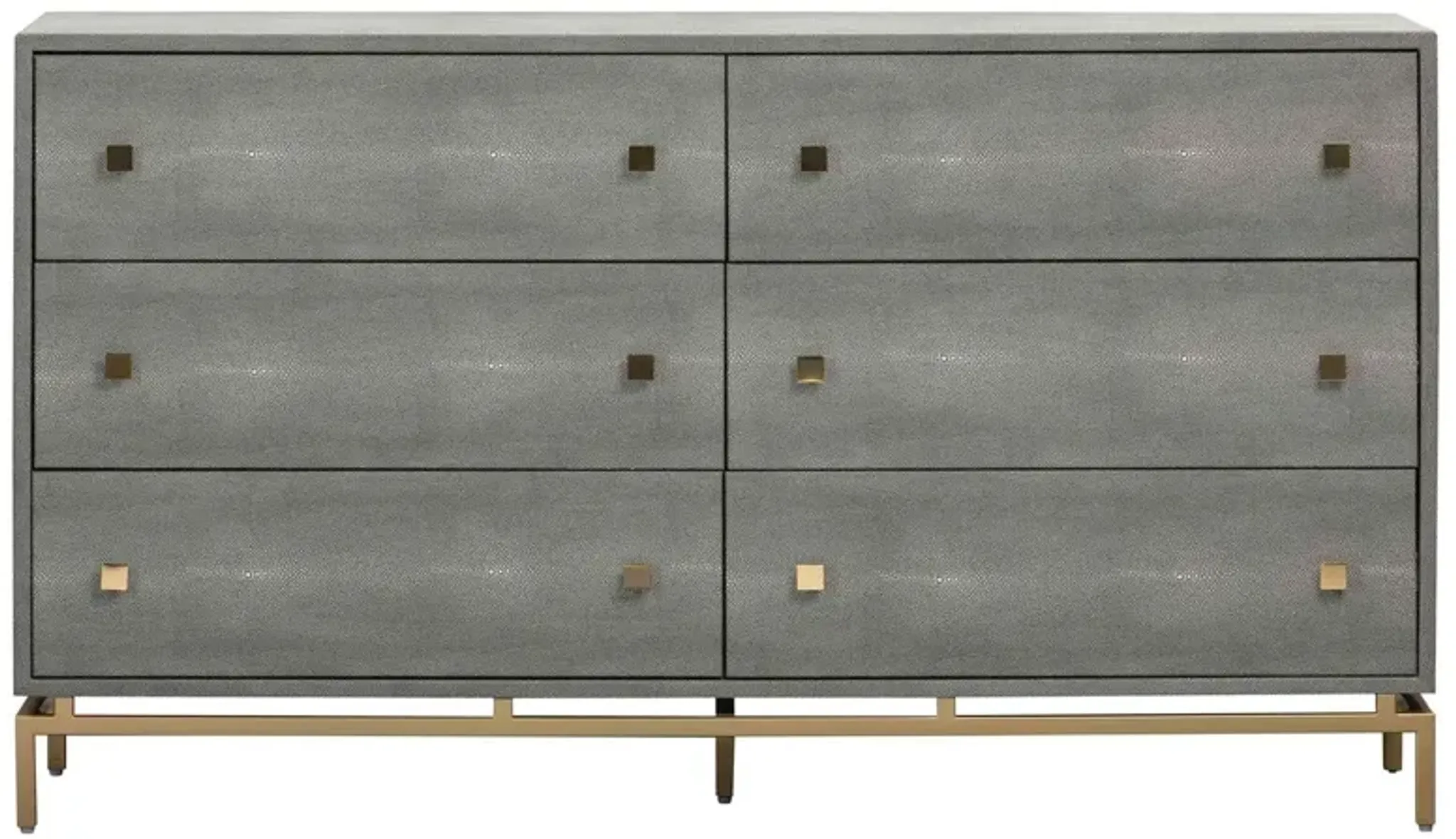 Sandy 6 Drawer Dresser Gray Shagreen Handcrafted One Kings Lane ...