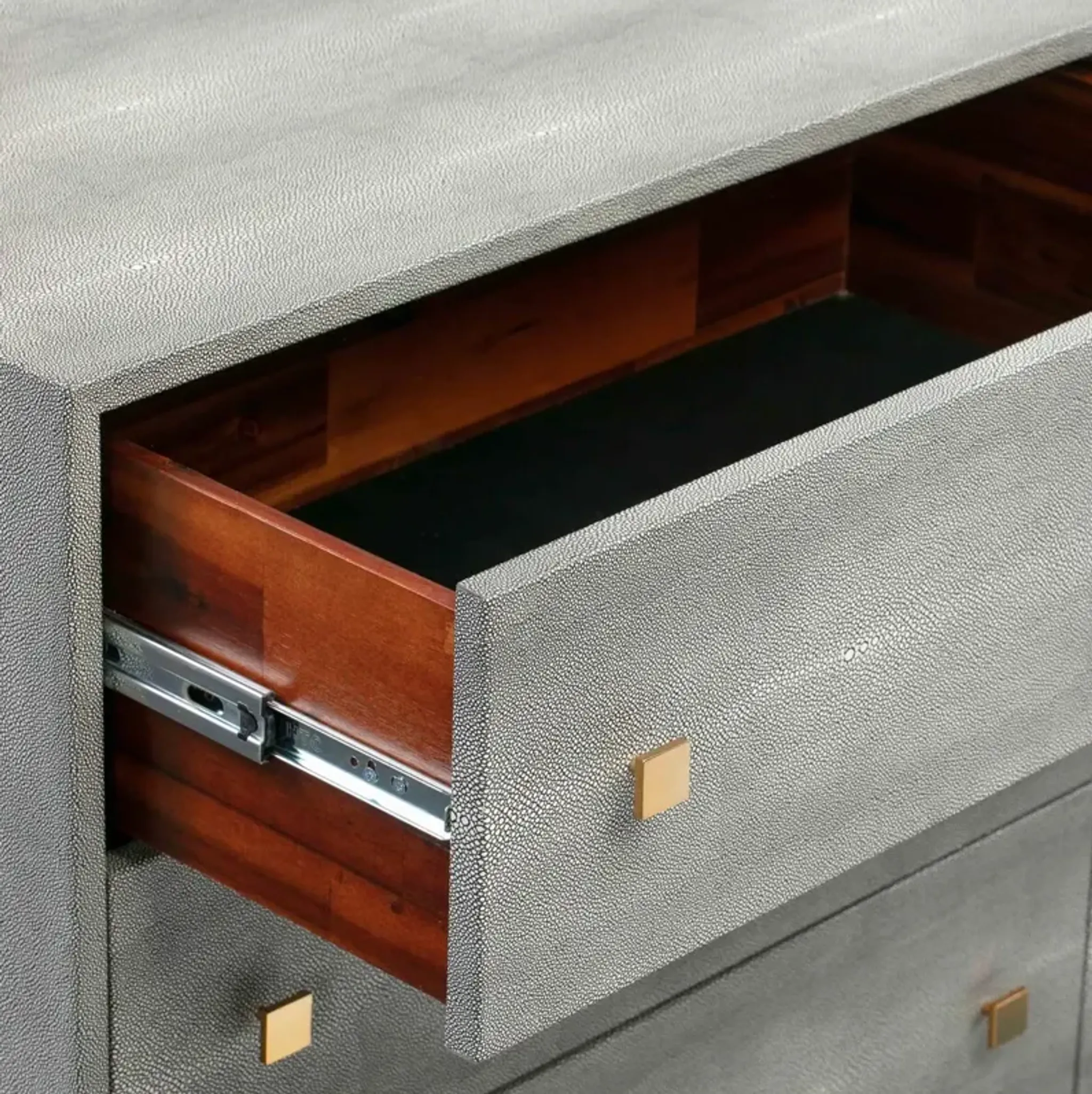 Sandy 6 Drawer Dresser Gray Shagreen Handcrafted One Kings Lane ...