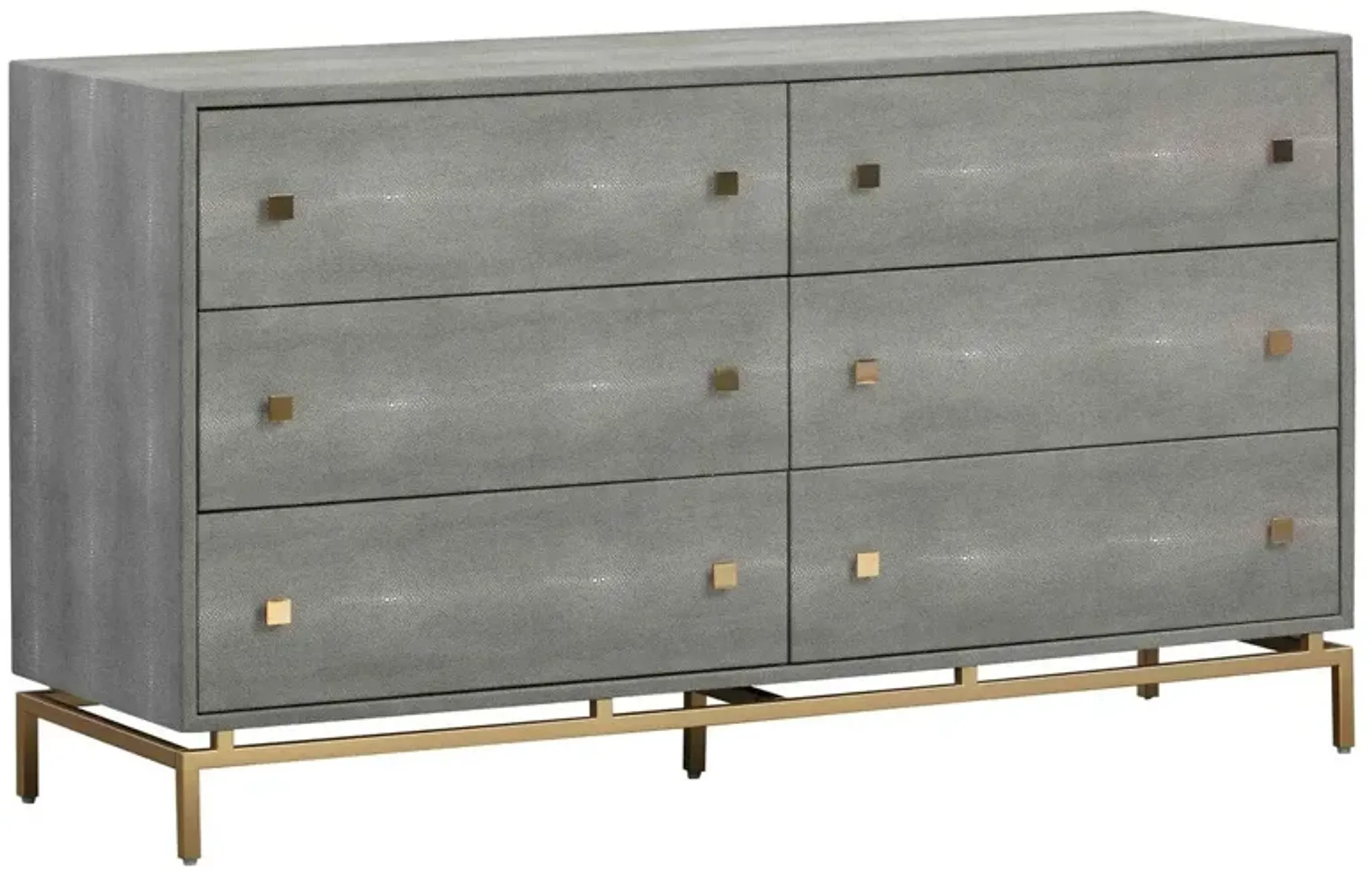 Sandy 6 Drawer Dresser Gray Shagreen Handcrafted One Kings Lane ...