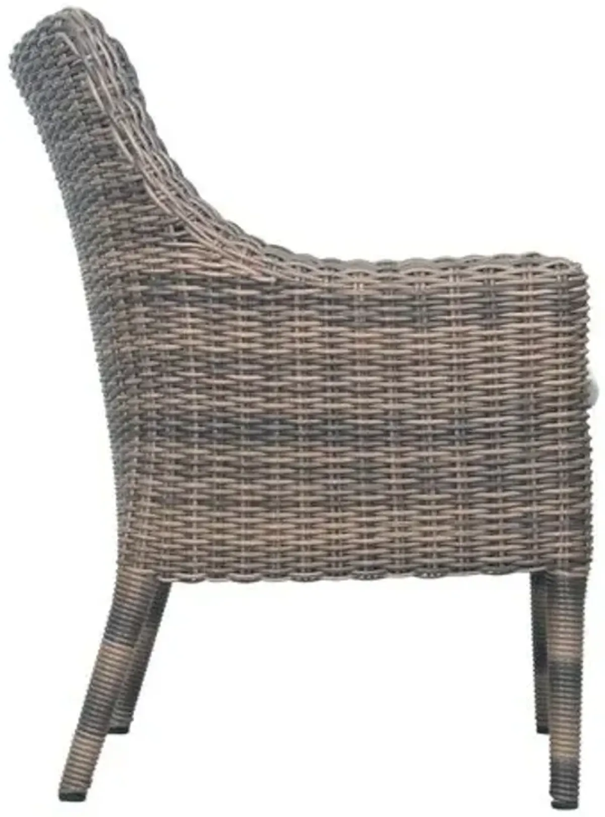 Set of 2 Prissy Outdoor Wicker Dining Chairs - Brown