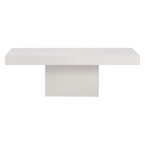 Kiaran Outdoor Coffee Table - White Concrete - Handcrafted