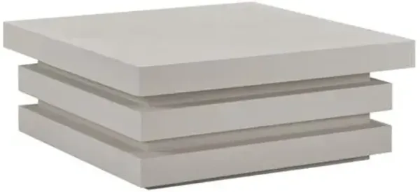 Dudley Outdoor Square Coffee Table - White