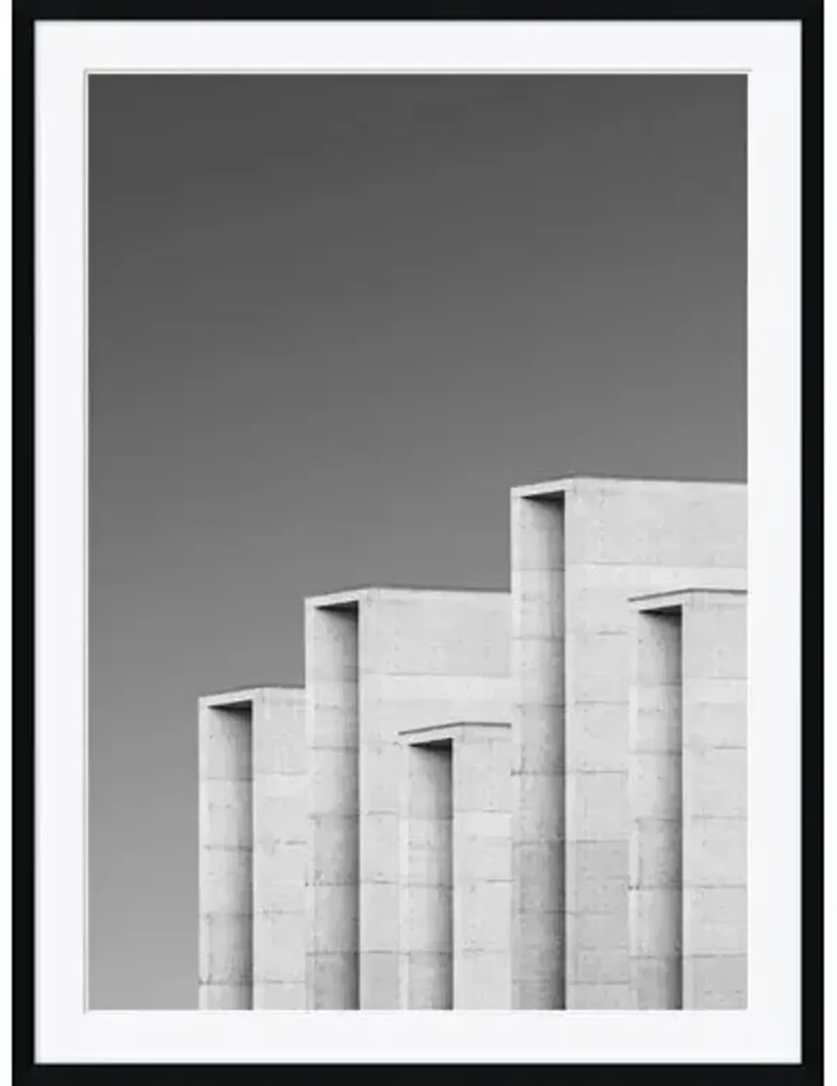 Brutalist Architecture III - Olivia Song - Black