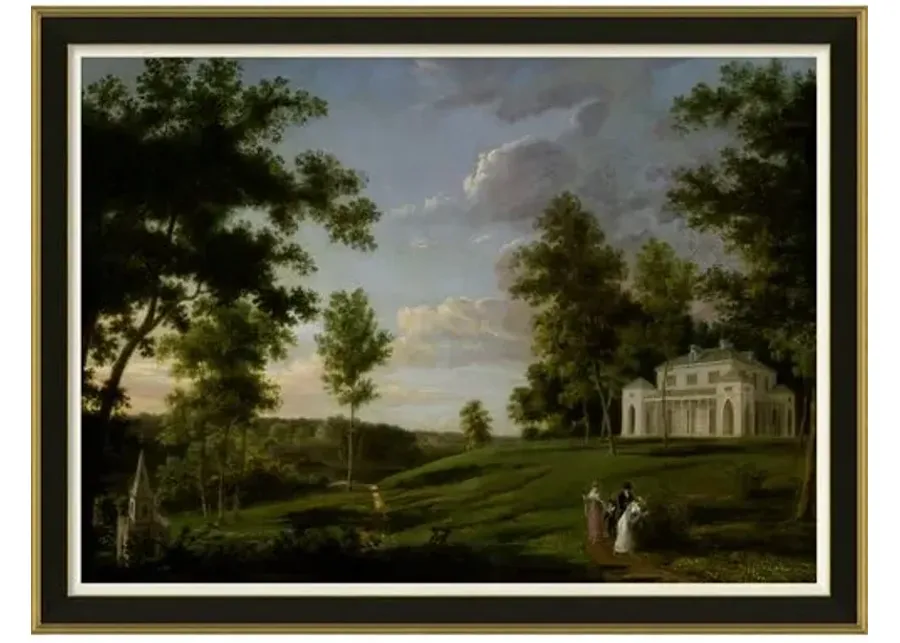 Thomas Birch - View of Sedgeley Park - Olivia Song - Gold