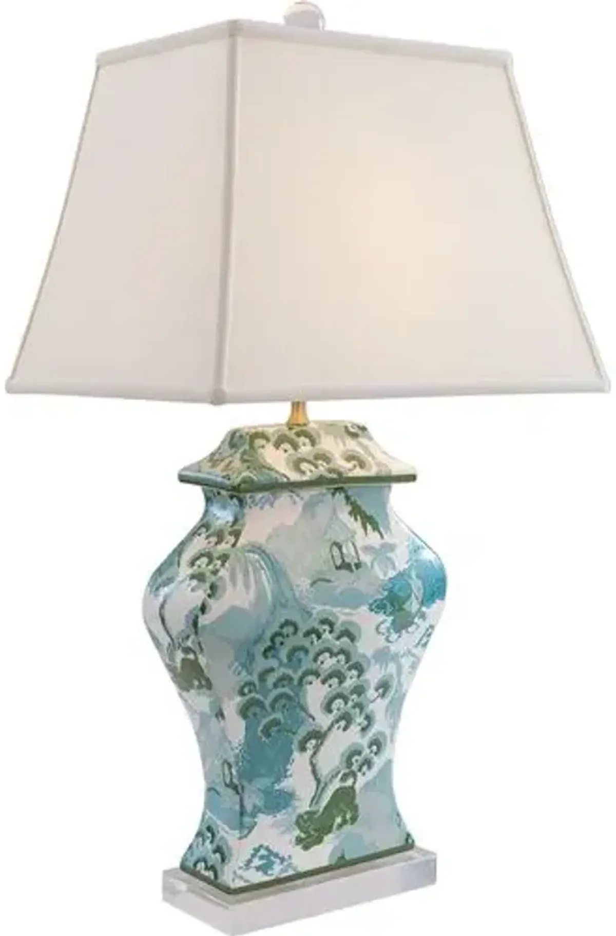 Madcap Cottage Canton Celadon Table Lamp - Blue - Port 68