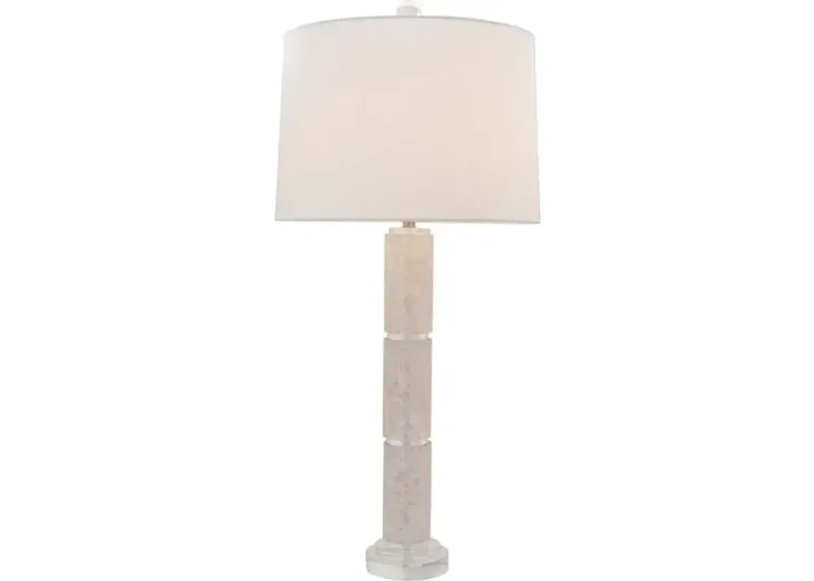 Madison Quartz Table Lamp - White - Port 68