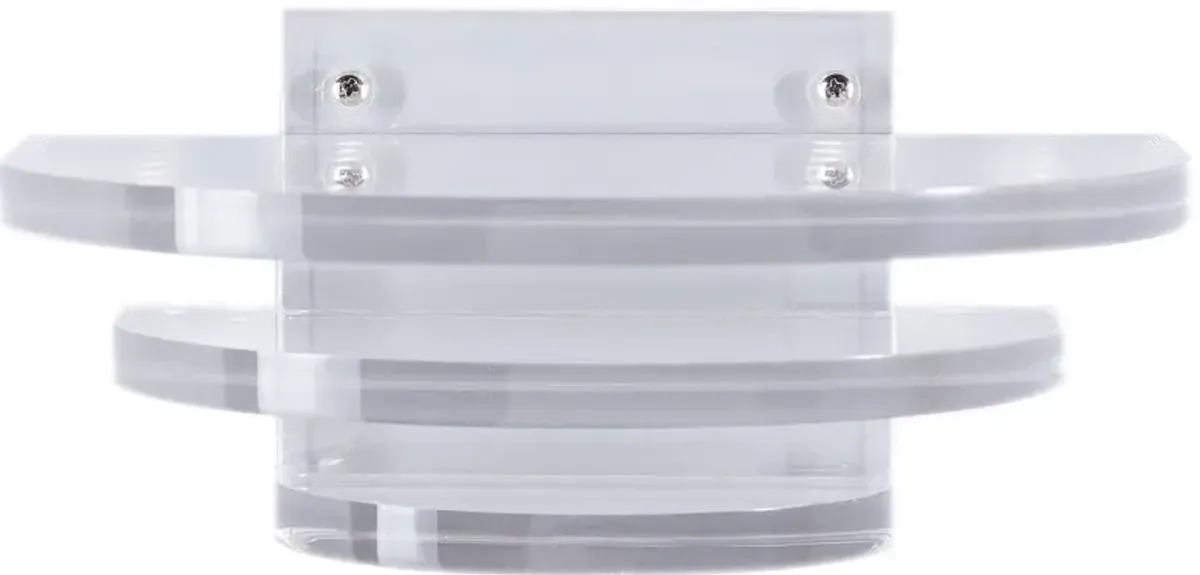 Deco Round Lucite Wall Shelf - Clear - Port 68
