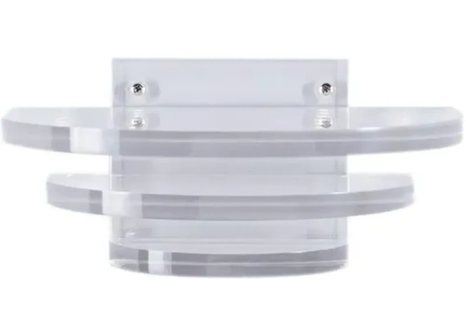 Deco Round Lucite Wall Shelf - Clear - Port 68