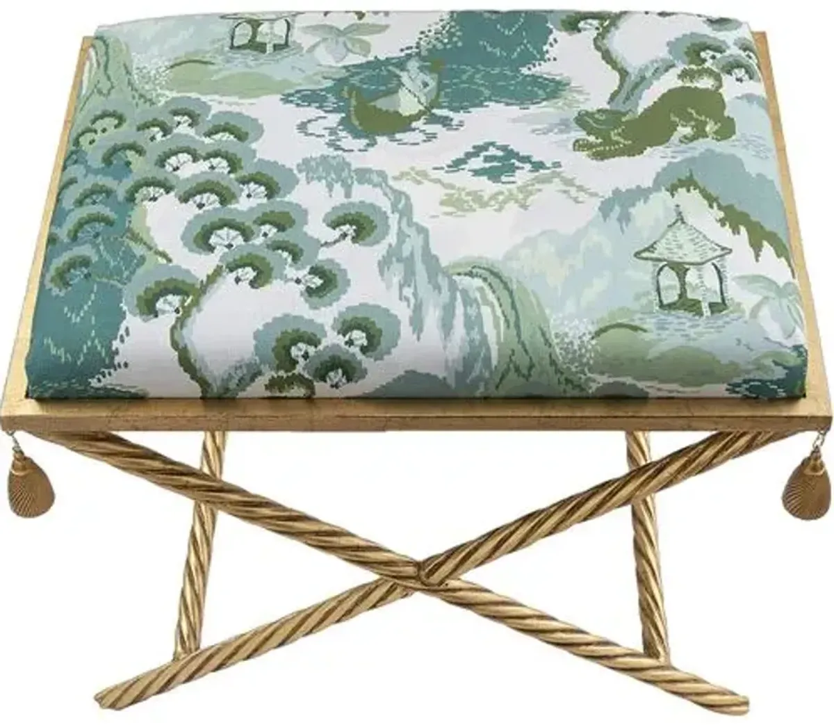 Delfern Gold Bench - Road To Canton Celadon - Port 68 - Green