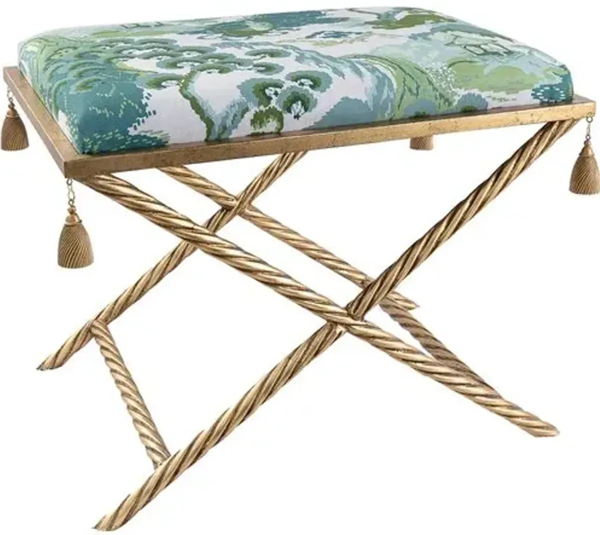 Delfern Gold Bench - Road To Canton Celadon - Port 68 - Green