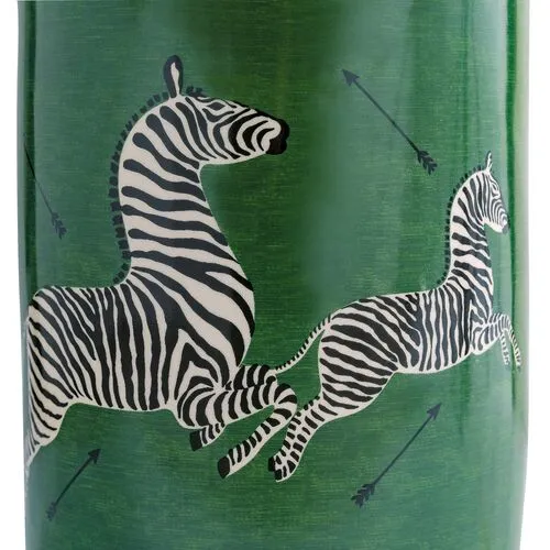 Zebra Scalamandre Garden Stool - Green - Port 68