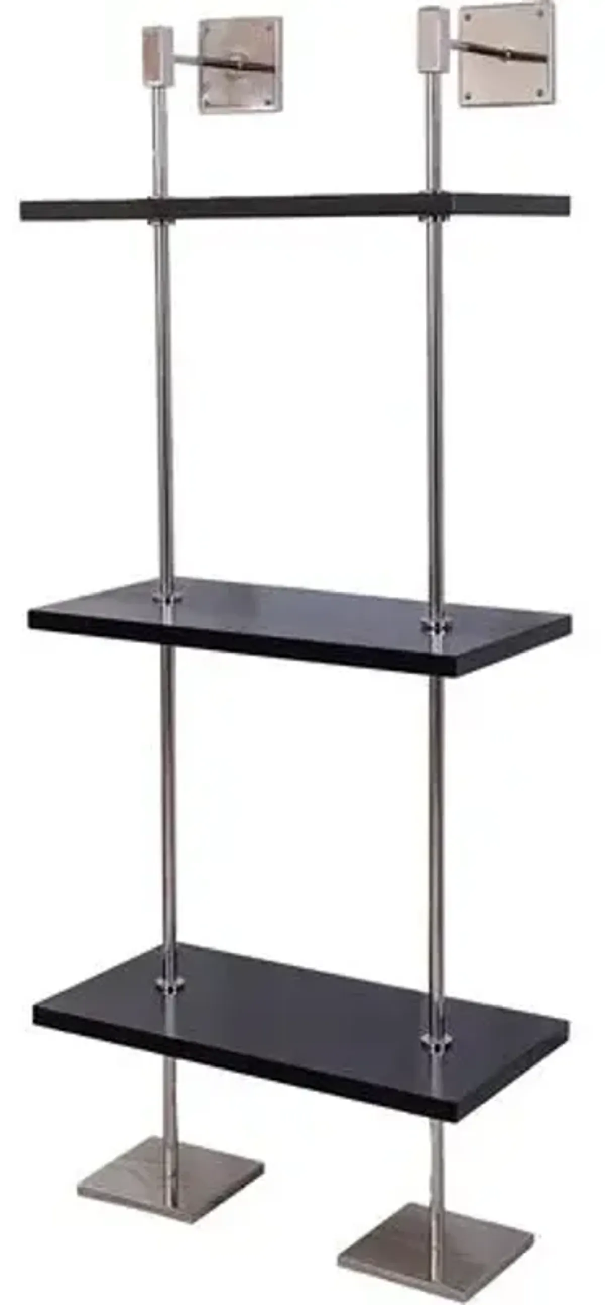 Marais 3-Tier Narrow Wall Shelf - Black/Nickel - Port 68