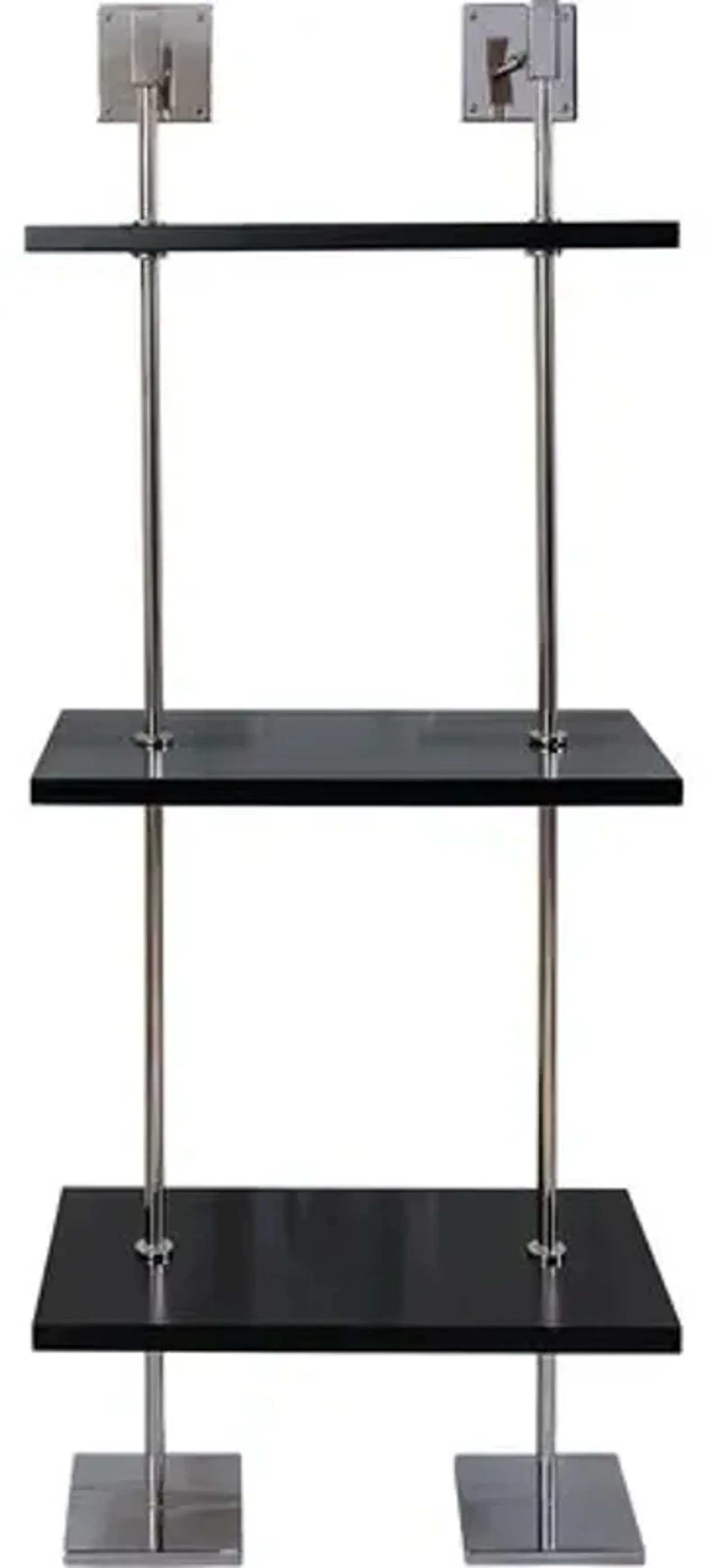 Marais 3-Tier Narrow Wall Shelf - Black/Nickel - Port 68