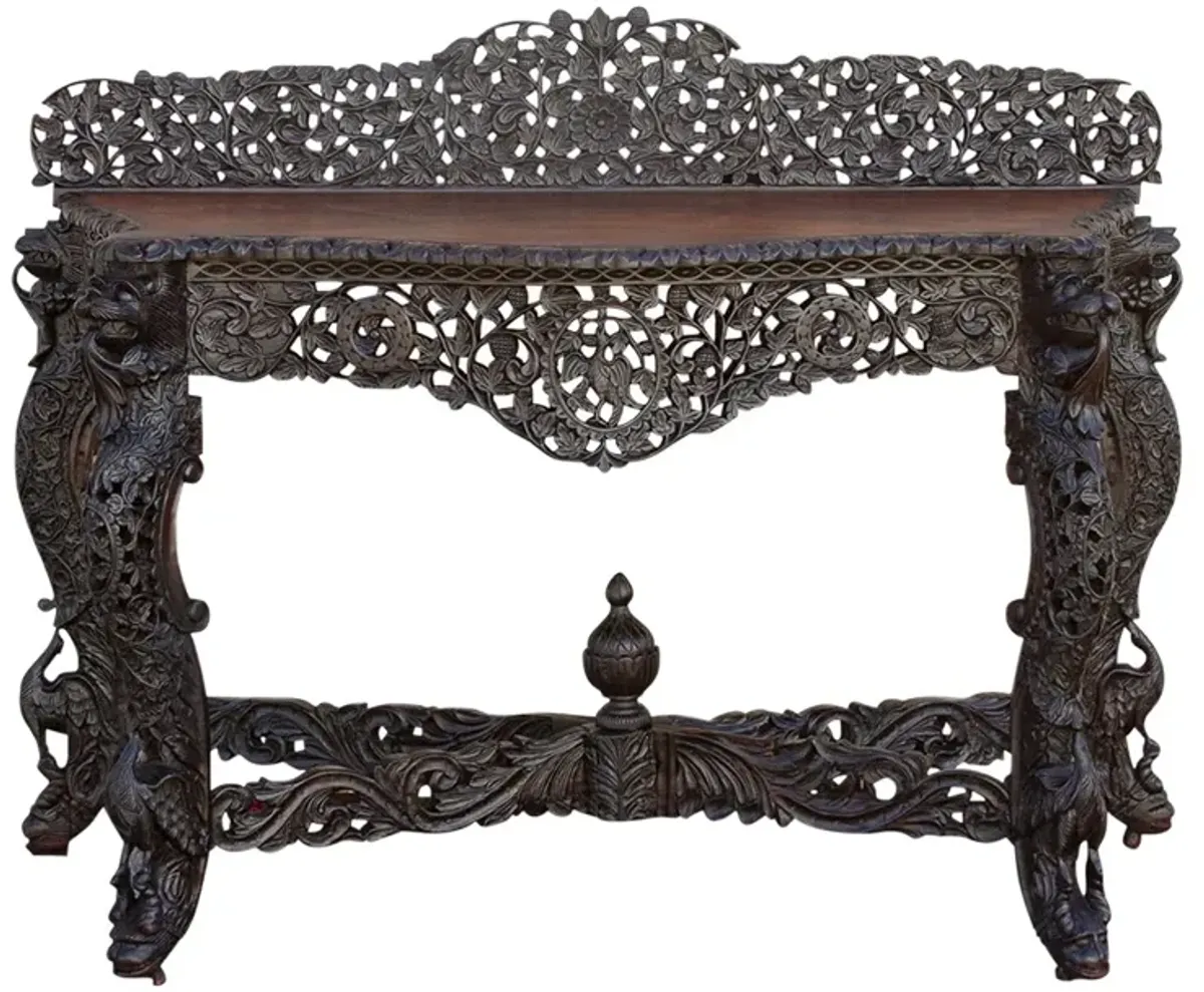 Early 1800's Carved Anglo Indian Console - de-cor - Brown