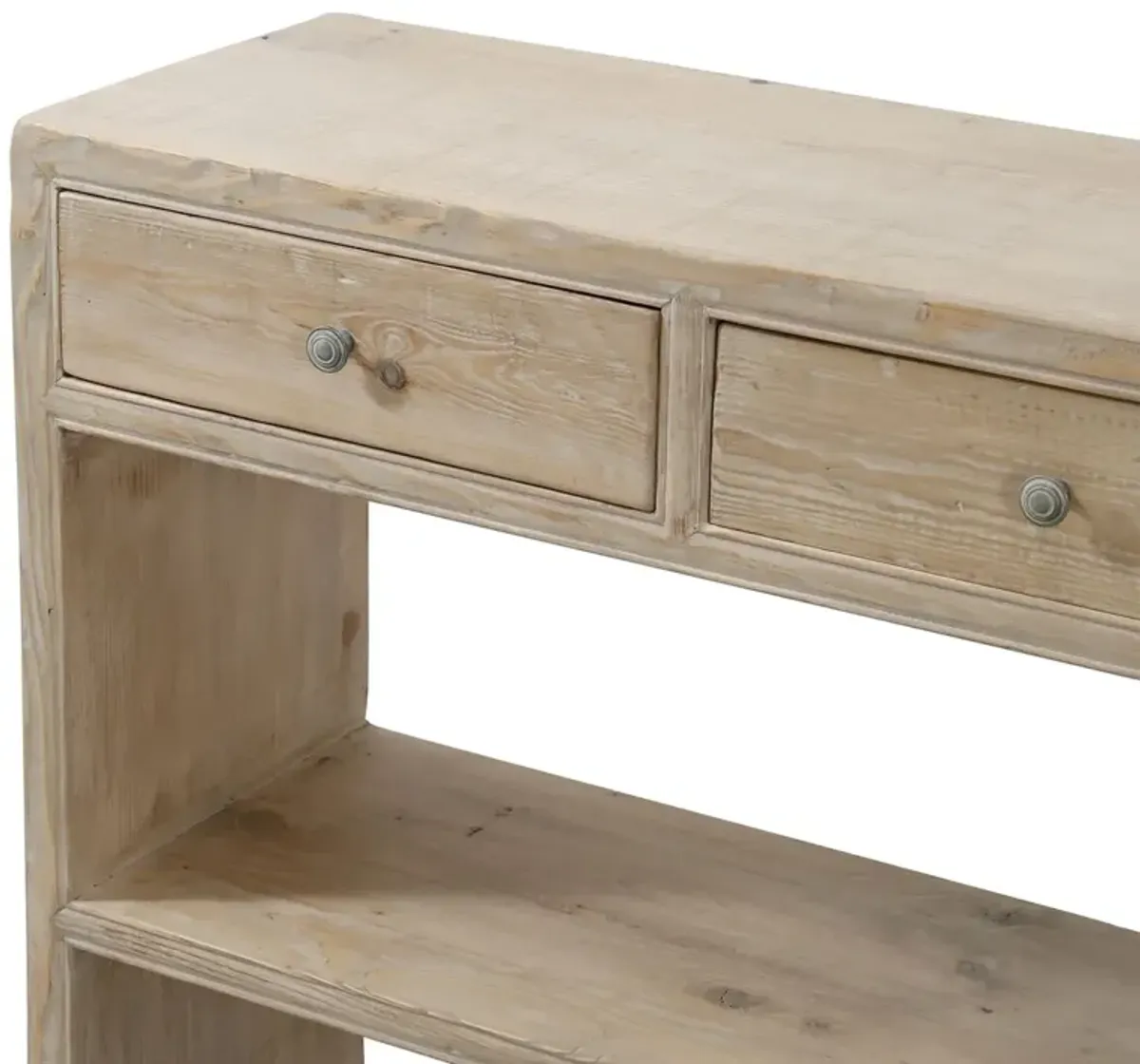Katrina 59" Console Table, Weathered Natural