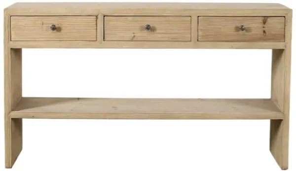 Katrina 59" Console Table, Weathered Natural
