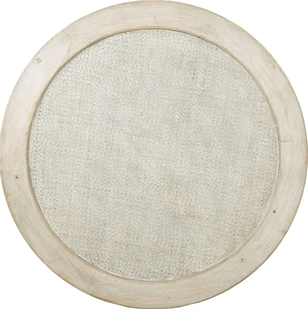 Anita 50" Round Coffee Table, Weathered Whitewash