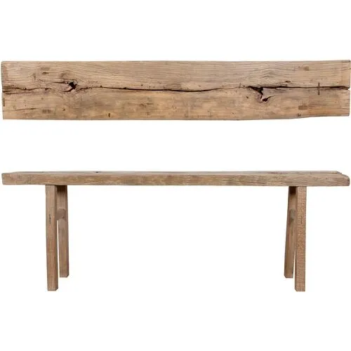 Lorelle 91" Console Table - Weathered Natural - Handcrafted - Brown