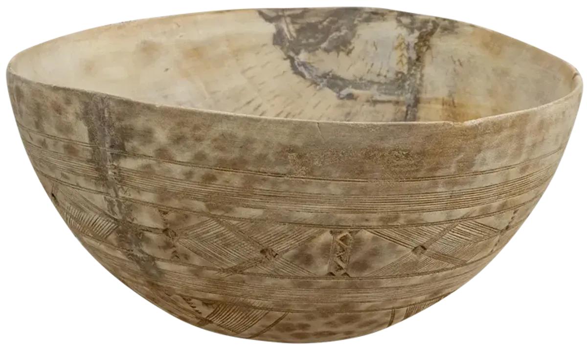 Finely Carved Hadiza African Bowl