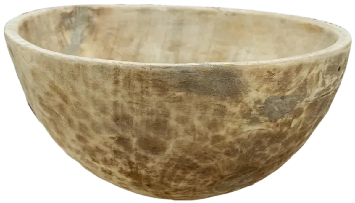 Igloo African Bleached Milk Bowl - de-cor - Brown