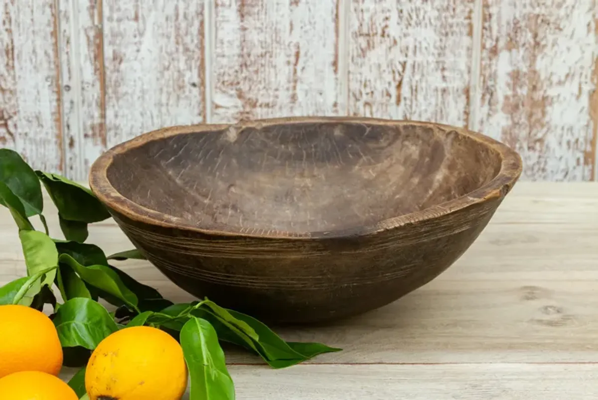 Antique Zola African Kitchen Bowl - de-cor - Black