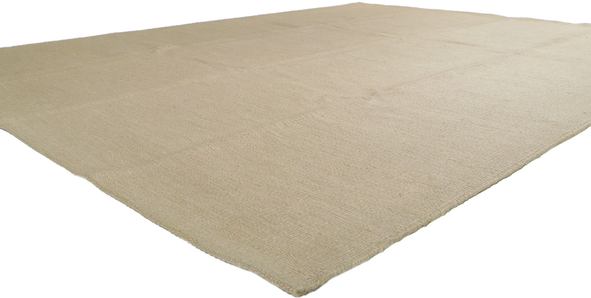 Swedish Inspired Kilim Rug - 9'4 x 11'10 - Esmaili Rugs & Antiques - Beige - Beige